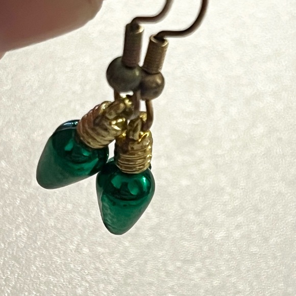 4 Vintage Sets of Holiday Christmas Jingle Bells Lights Dangle Drop Earrings - Picture 14 of 16